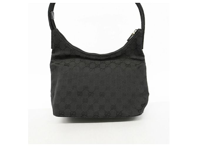 Borsa a tracolla Gucci in tela GG nera - vista 9
