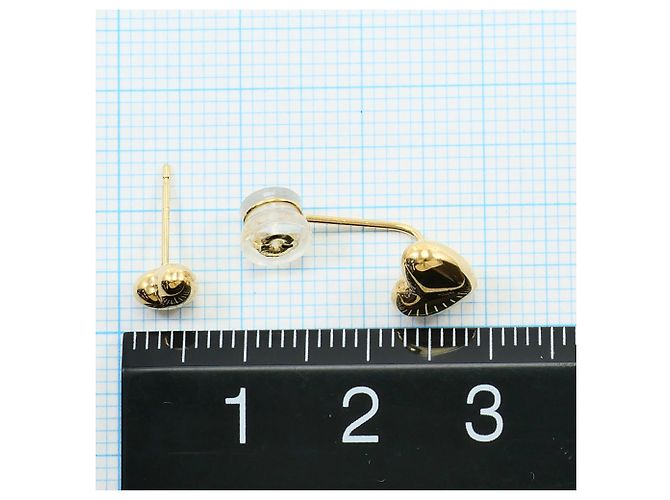 Autre Marque Pendientes de botón en oro amarillo de 18K Dorado - vista 3