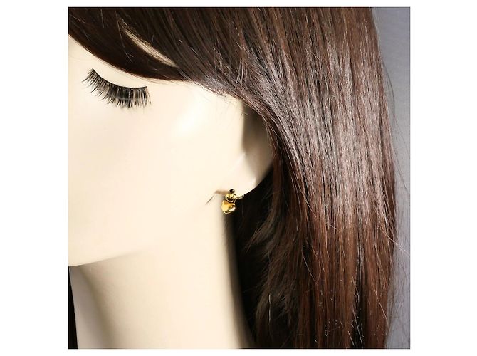 Autre Marque Pendientes de botón en oro amarillo de 18K Dorado - vista 4
