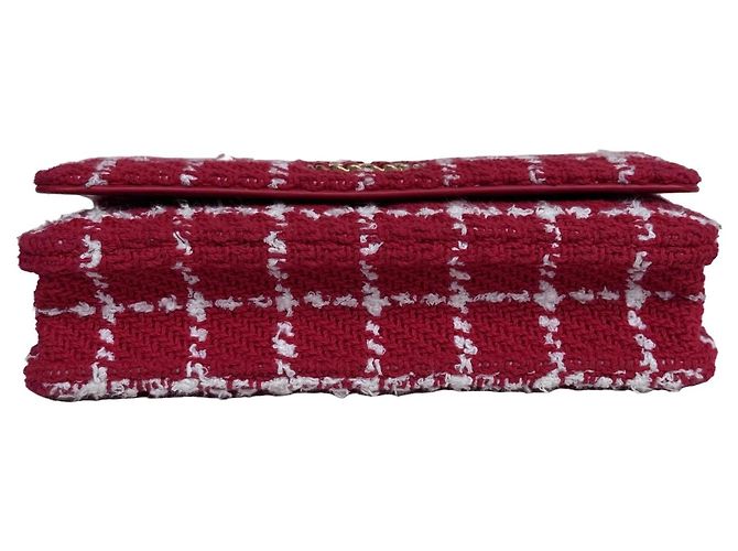 Chanel 19 Wallet on Chain Rosso Tweed - vista 13