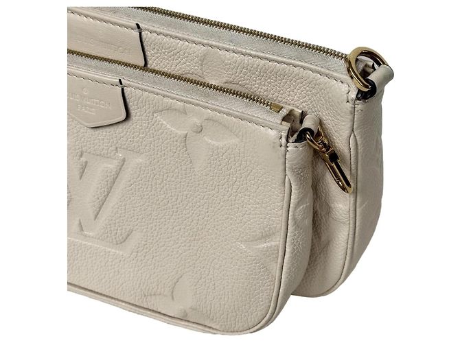 Louis Vuitton Multi Pochette Accessoires Monogramme Empreinte Crème - vue 3