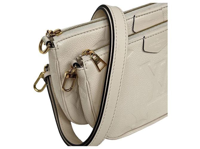 Louis Vuitton Multi Pochette Accessoires Monogramme Empreinte Crème - vue 4