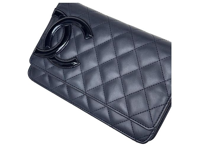 Chanel Cambon WOC Schwarz Lammleder - Ansicht 2