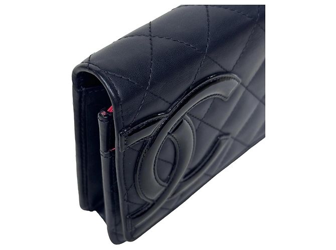 Chanel Cambon WOC Schwarz Lammleder - Ansicht 8