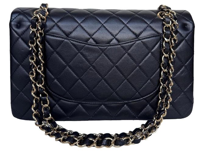 Timeless Bolso Chanel Classic Double Flap Medium Piel de Cordero Negra - vista 11