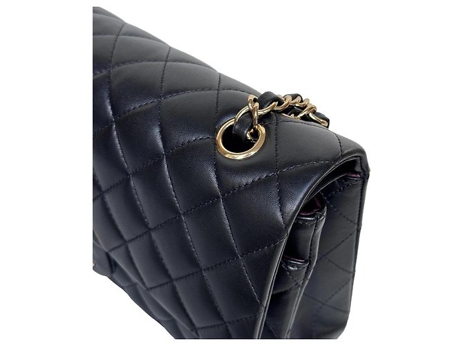 Timeless Bolso Chanel Classic Double Flap Medium Piel de Cordero Negra - vista 4