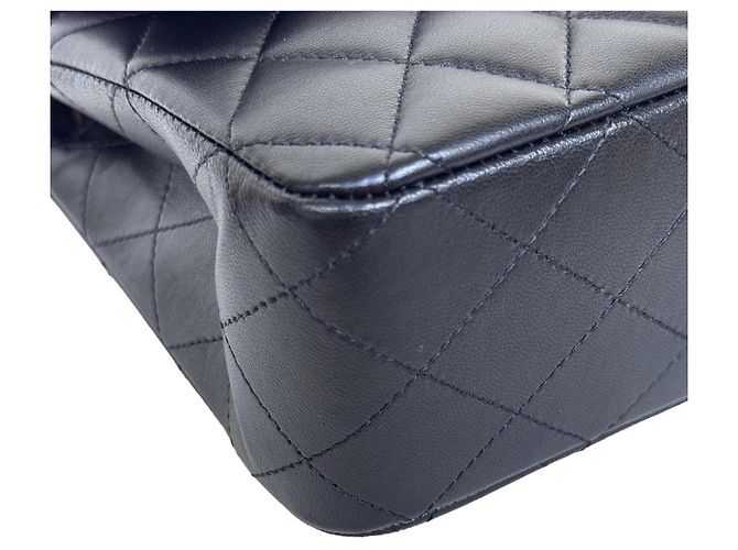 Timeless Bolso Chanel Classic Double Flap Medium Piel de Cordero Negra - vista 8