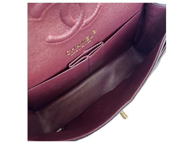 Timeless Chanel Classic Double Flap Small Schwarz Caviar Leder - Ansicht 11
