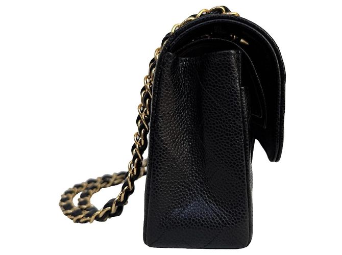 Timeless Chanel Classic Double Flap Small Schwarz Caviar Leder - Ansicht 2