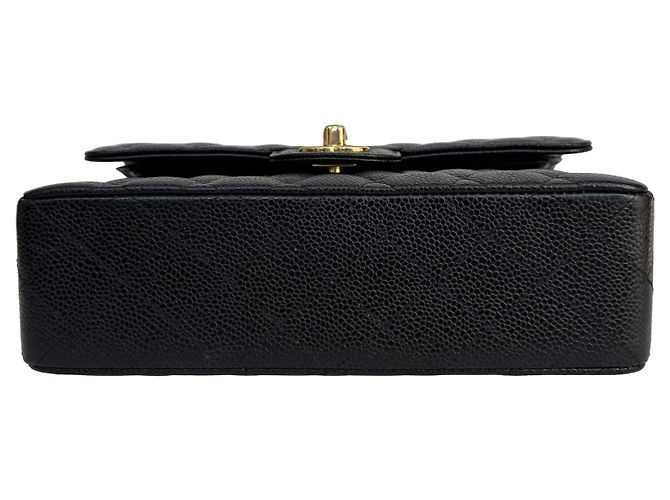 Timeless Chanel Classic Double Flap Small Schwarz Caviar Leder - Ansicht 6
