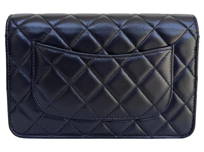 Chanel Wallet on Chain WOC Nappa Nera - vista 2
