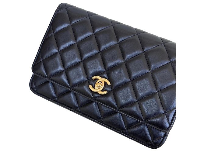 Chanel Wallet on Chain WOC Nappa Nera - vista 7