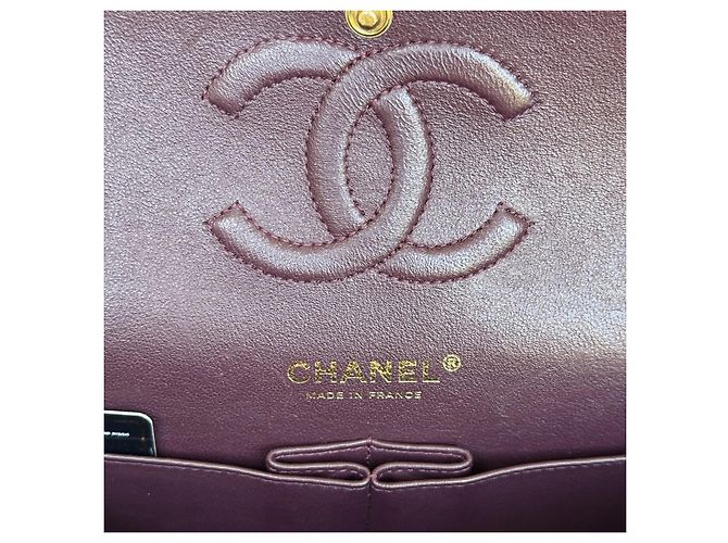 Timeless Chanel Classic Double Flap Medium Schwarz Lammleder - Ansicht 13