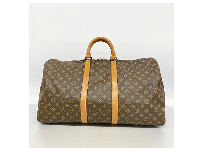 Borsa Louis Vuitton Boston Monogram Keepall 55 - vista 12