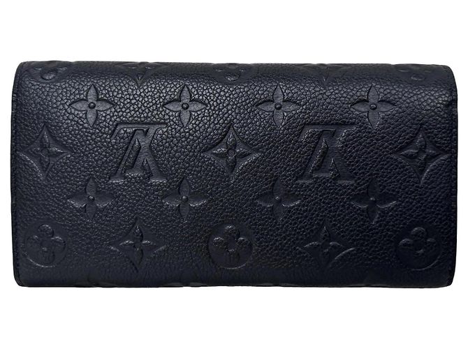 Louis Vuitton Emilie Portemonnaie Schwarz Empreinte Leder - Ansicht 2
