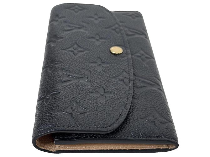 Louis Vuitton Emilie Portemonnaie Schwarz Empreinte Leder - Ansicht 4