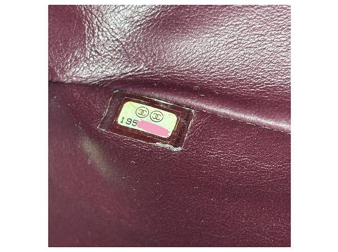 Timeless Borsa Chanel Classic Double Flap Jumbo Pelle d'Agnello Nera - vista 8