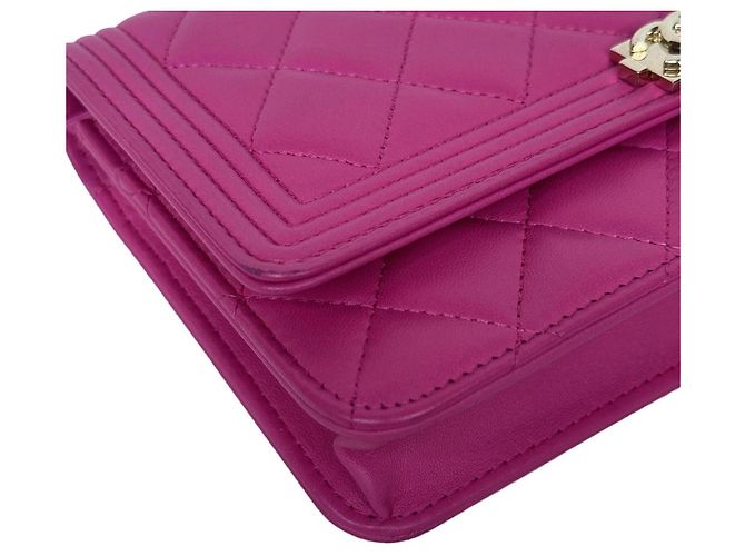Chanel Le Boy WOC Cartera con cadena Rosa - vista 7