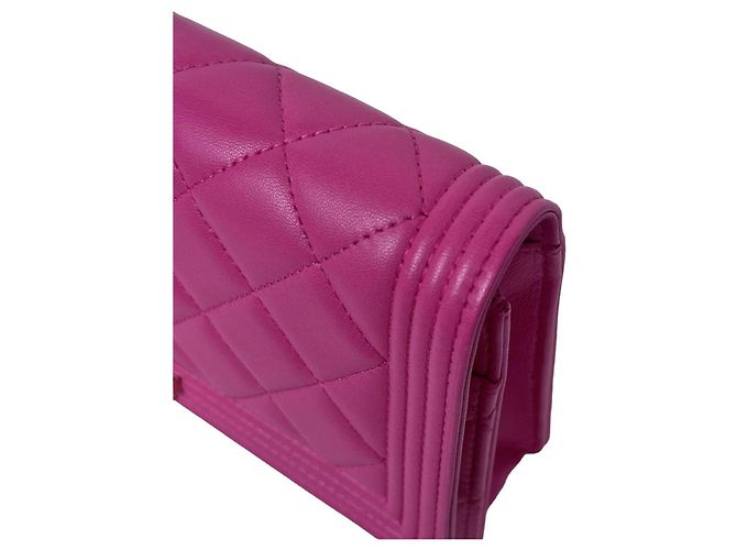 Chanel Le Boy WOC Cartera con cadena Rosa - vista 8