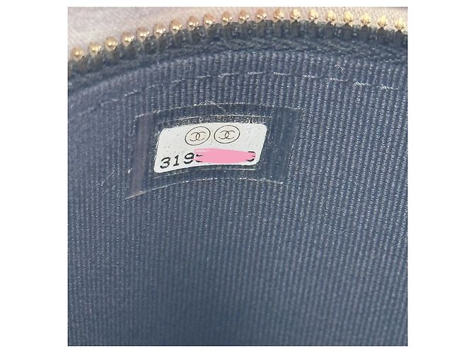 Chanel Mini Vanity Handtasche Schwarz Steppleder - Ansicht 11