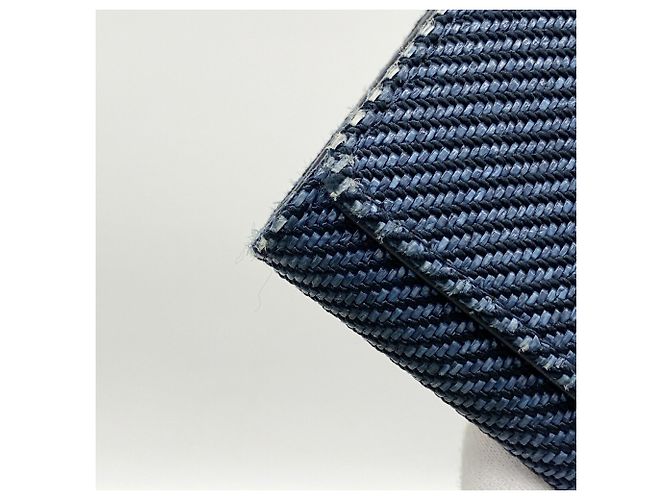 Chanel Deauville Tweed Langbeutel Blau - Ansicht 6