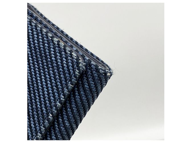 Chanel Deauville Tweed Langbeutel Blau - Ansicht 7