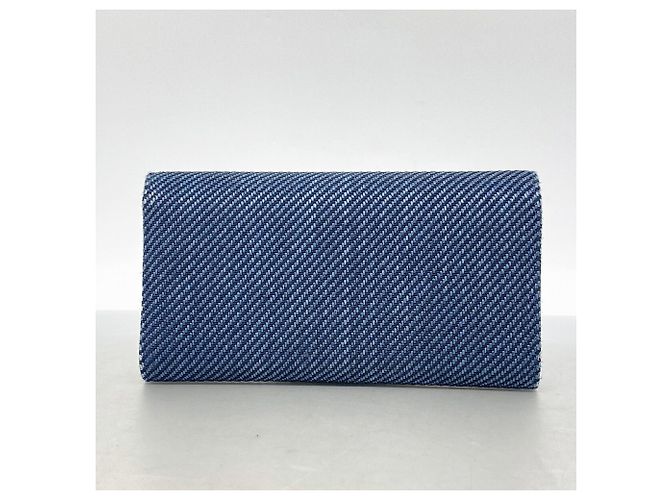 Chanel Deauville Tweed Langbeutel Blau - Ansicht 8