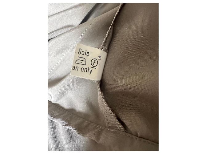 Blusa/Chaqueta Thierry Mugler de seda beige - vista 11