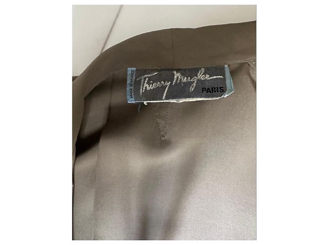Blusa/Chaqueta Thierry Mugler de seda beige - vista 4