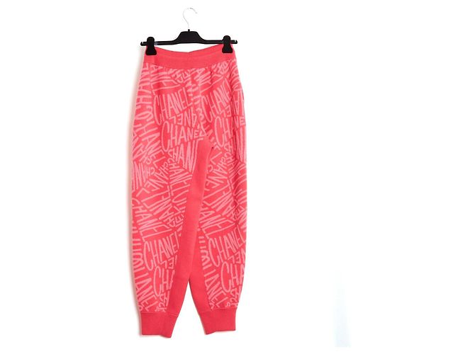 Chanel Coco Neige Pantalones Jogging Cachemira Rosa - vista 5