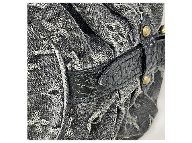 Louis Vuitton Monogram Denim XS Schultertasche Schwarz - Ansicht 8