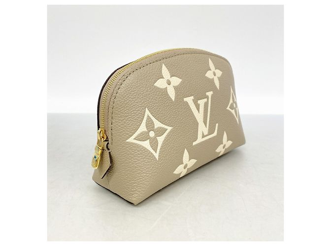 Louis Vuitton Monogram Empreinte Bicolor Pochette Tic Bag/Pouch Beige - vista 2