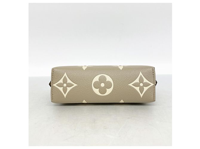 Louis Vuitton Monogram Empreinte Bicolor Pochette Tic Bag/Pouch Beige - vista 3