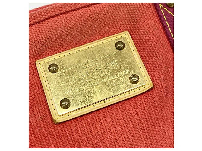 Bolso Tote Louis Vuitton Antigua Cabas MM Roja - vista 12