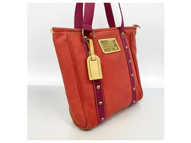 Bolso Tote Louis Vuitton Antigua Cabas MM Roja - vista 2