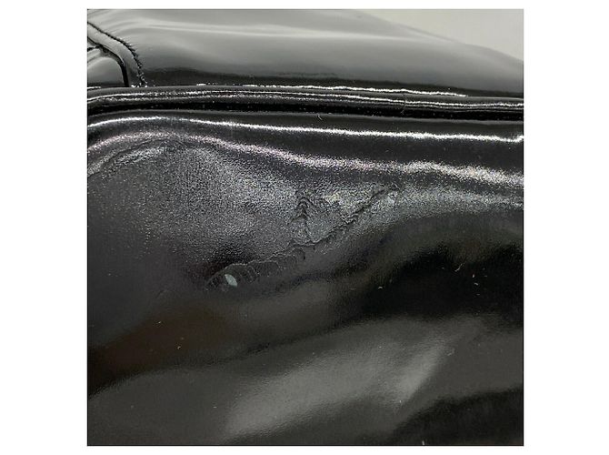 Borsa Vanity Chanel in pelle verniciata nera Nero - vista 6