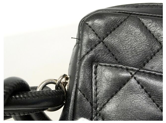 Chanel Cambon Lambskin Shoulder Bag Black - view 10