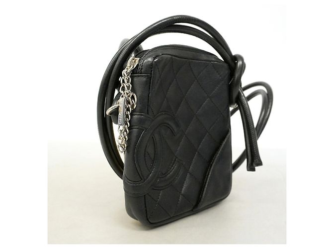 Chanel Cambon Lambskin Shoulder Bag Black - view 2