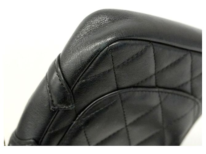 Chanel Cambon Lambskin Shoulder Bag Black - view 6