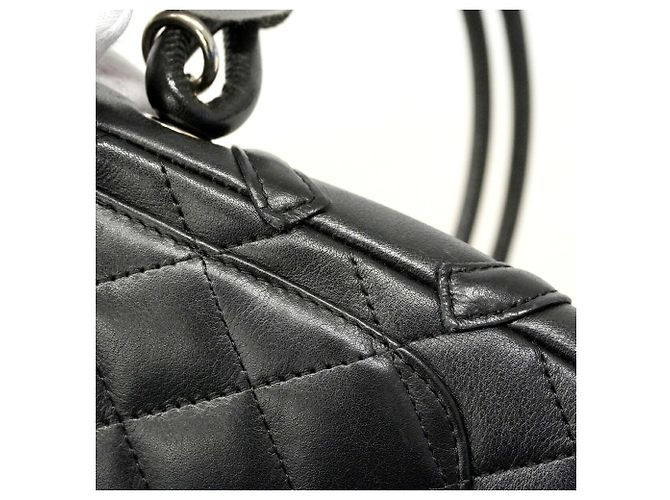 Chanel Cambon Lambskin Shoulder Bag Black - view 9