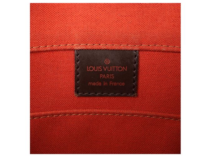 Borsa a tracolla Louis Vuitton Bastille Damier Ebene in marrone N45258 Rosso - vista 11