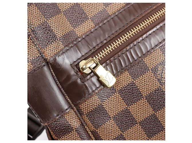 Borsa a tracolla Louis Vuitton Bastille Damier Ebene in marrone N45258 Rosso - vista 3
