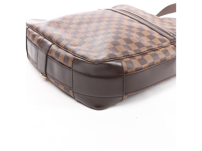 Borsa a tracolla Louis Vuitton Bastille Damier Ebene in marrone N45258 Rosso - vista 6
