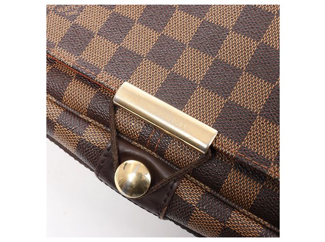 Borsa a tracolla Louis Vuitton Bastille Damier Ebene in marrone N45258 Rosso - vista 9