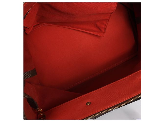 Borsa Louis Vuitton Greenwich Damier Ebene in marrone Rosso - vista 10