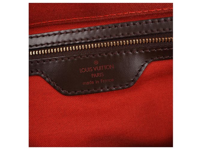 Borsa Louis Vuitton Greenwich Damier Ebene in marrone Rosso - vista 11