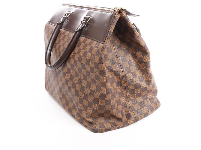 Borsa Louis Vuitton Greenwich Damier Ebene in marrone Rosso - vista 2