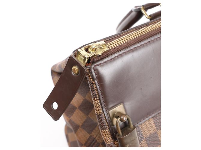 Borsa Louis Vuitton Greenwich Damier Ebene in marrone Rosso - vista 5