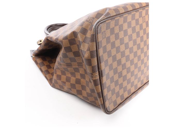 Borsa Louis Vuitton Greenwich Damier Ebene in marrone Rosso - vista 7