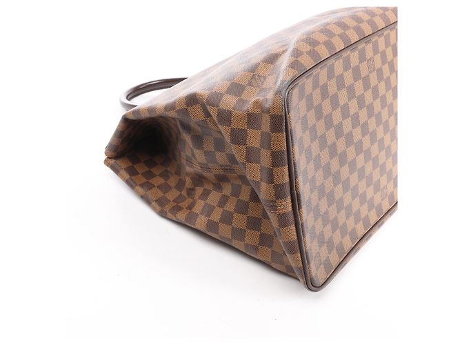 Borsa Louis Vuitton Greenwich Damier Ebene in marrone Rosso - vista 8